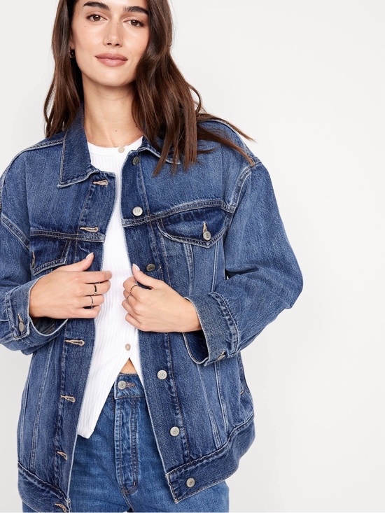 Old Navy Jackets & Blazers - Old Navy Denim Trucker Jacket XL Blue EUC